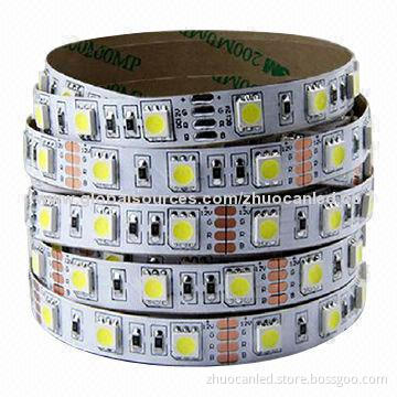 Water-resistent green SMD LEDs flexible strip, 30 per meter